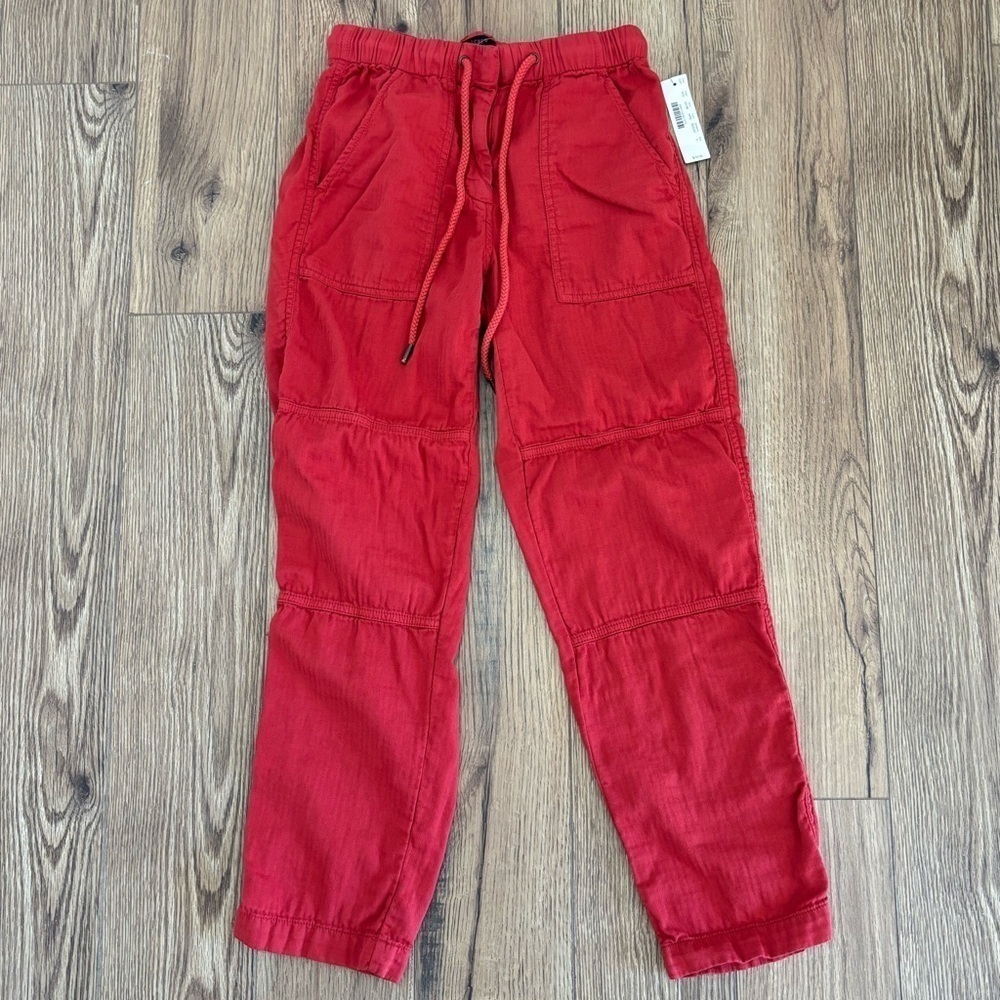 NWOT J. Crew Women's Red Cargo Pants Size 0